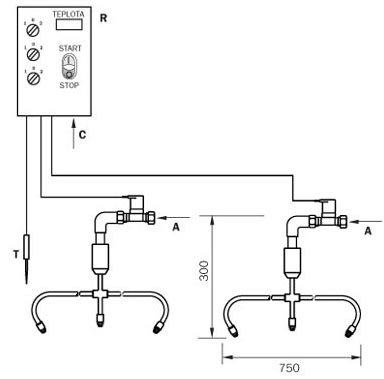 Figure - AMS 01 automatic misting shower