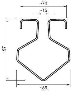 Figure - OZ 02 Stainless steel slot floor channels