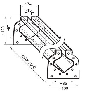 Figure - OZ 02 Stainless steel slot floor channels