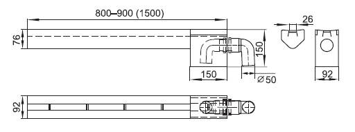 Figure - PZ 02 slotted draining trough