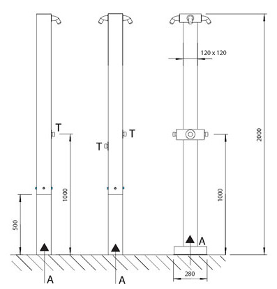 Figure - SPS 01 shower column